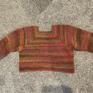 Multicolor Handmade Crochet Women's Sweater